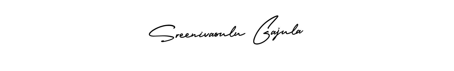 if you are searching for the best signature style for your name Sreenivasulu Gajula. so please give up your signature search. here we have designed multiple signature styles  using AmerikaSignatureDemo-Regular. Sreenivasulu Gajula signature style 3 images and pictures png