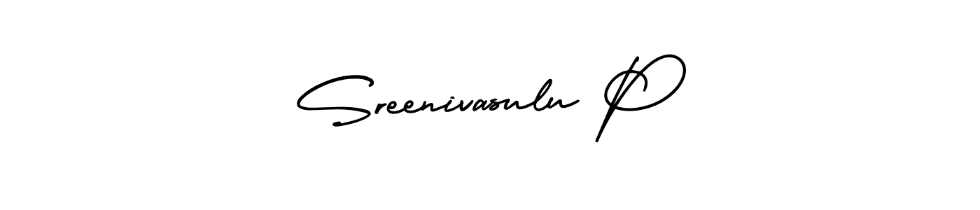 Similarly AmerikaSignatureDemo-Regular is the best handwritten signature design. Signature creator online .You can use it as an online autograph creator for name Sreenivasulu P. Sreenivasulu P signature style 3 images and pictures png