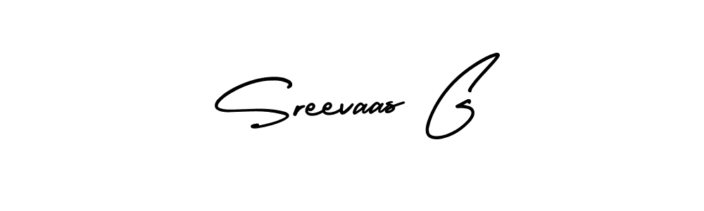 It looks lik you need a new signature style for name Sreevaas G. Design unique handwritten (AmerikaSignatureDemo-Regular) signature with our free signature maker in just a few clicks. Sreevaas G signature style 3 images and pictures png