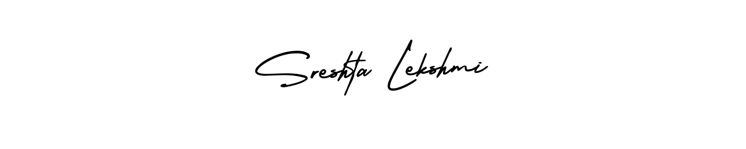 Use a signature maker to create a handwritten signature online. With this signature software, you can design (AmerikaSignatureDemo-Regular) your own signature for name Sreshta Lekshmi. Sreshta Lekshmi signature style 3 images and pictures png