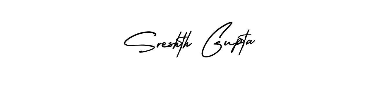 Check out images of Autograph of Sreshth Gupta name. Actor Sreshth Gupta Signature Style. AmerikaSignatureDemo-Regular is a professional sign style online. Sreshth Gupta signature style 3 images and pictures png