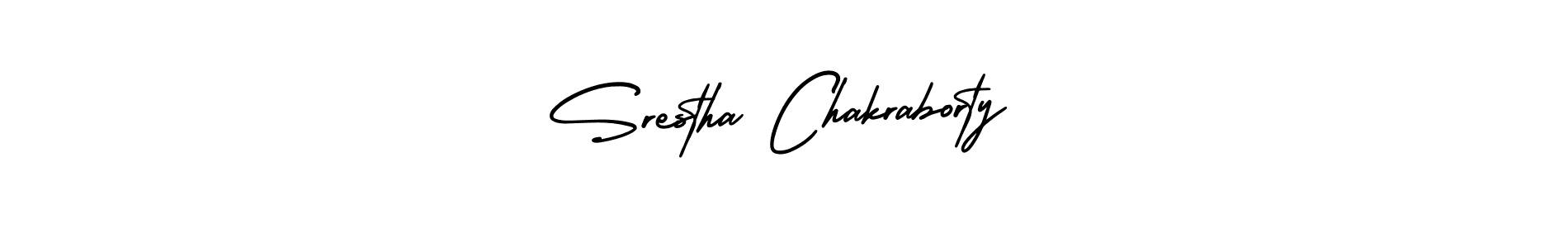 Make a beautiful signature design for name Srestha Chakraborty. With this signature (AmerikaSignatureDemo-Regular) style, you can create a handwritten signature for free. Srestha Chakraborty signature style 3 images and pictures png