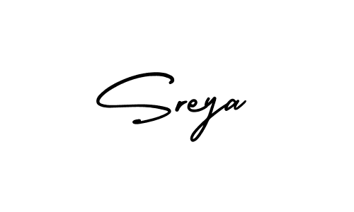 Create a beautiful signature design for name Sreya. With this signature (AmerikaSignatureDemo-Regular) fonts, you can make a handwritten signature for free. Sreya signature style 3 images and pictures png