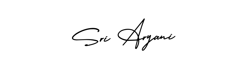 Check out images of Autograph of Sri Aryani name. Actor Sri Aryani Signature Style. AmerikaSignatureDemo-Regular is a professional sign style online. Sri Aryani signature style 3 images and pictures png