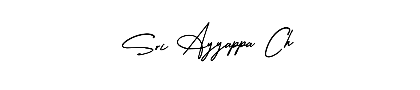 You should practise on your own different ways (AmerikaSignatureDemo-Regular) to write your name (Sri Ayyappa Ch) in signature. don't let someone else do it for you. Sri Ayyappa Ch signature style 3 images and pictures png