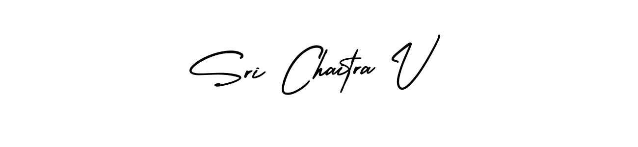 AmerikaSignatureDemo-Regular is a professional signature style that is perfect for those who want to add a touch of class to their signature. It is also a great choice for those who want to make their signature more unique. Get Sri Chaitra V name to fancy signature for free. Sri Chaitra V signature style 3 images and pictures png