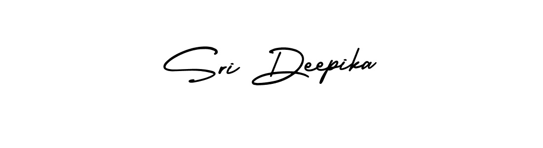 How to make Sri Deepika name signature. Use AmerikaSignatureDemo-Regular style for creating short signs online. This is the latest handwritten sign. Sri Deepika signature style 3 images and pictures png