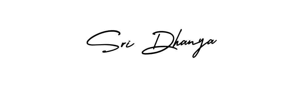 How to make Sri Dhanya signature? AmerikaSignatureDemo-Regular is a professional autograph style. Create handwritten signature for Sri Dhanya name. Sri Dhanya signature style 3 images and pictures png