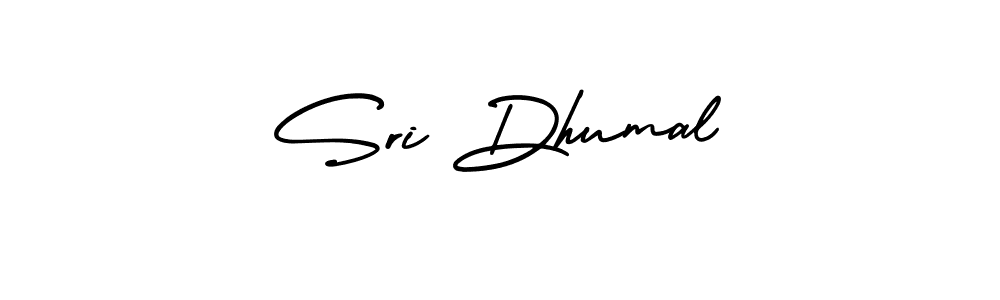 You should practise on your own different ways (AmerikaSignatureDemo-Regular) to write your name (Sri Dhumal) in signature. don't let someone else do it for you. Sri Dhumal signature style 3 images and pictures png
