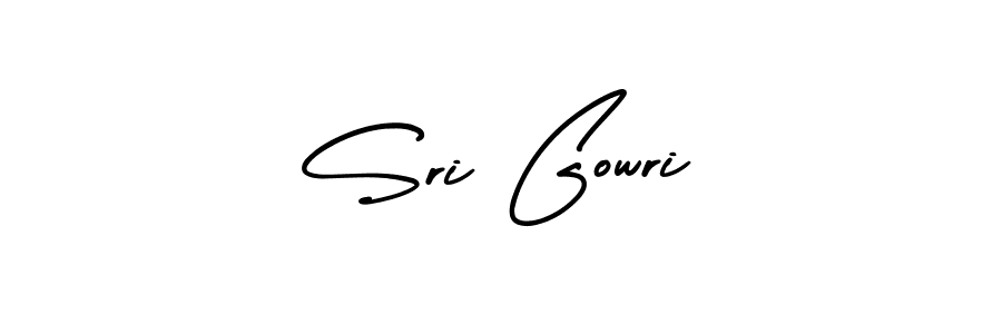 Sri Gowri stylish signature style. Best Handwritten Sign (AmerikaSignatureDemo-Regular) for my name. Handwritten Signature Collection Ideas for my name Sri Gowri. Sri Gowri signature style 3 images and pictures png
