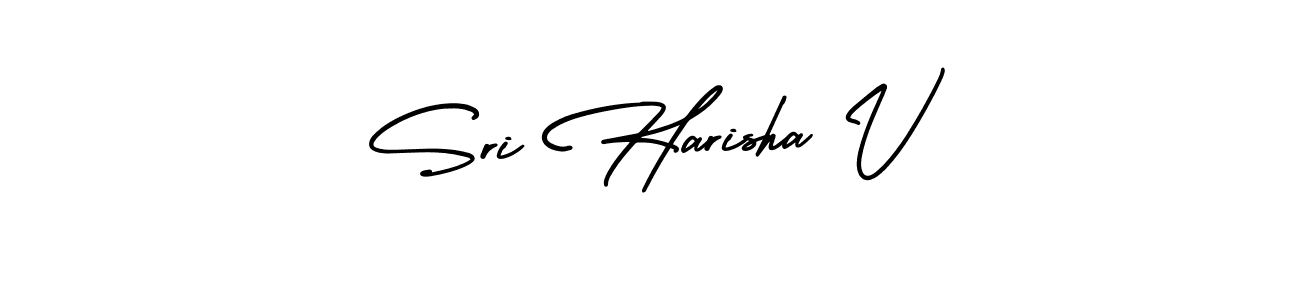 It looks lik you need a new signature style for name Sri Harisha V. Design unique handwritten (AmerikaSignatureDemo-Regular) signature with our free signature maker in just a few clicks. Sri Harisha V signature style 3 images and pictures png