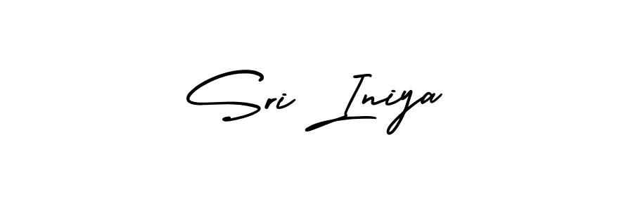 Make a beautiful signature design for name Sri Iniya. With this signature (AmerikaSignatureDemo-Regular) style, you can create a handwritten signature for free. Sri Iniya signature style 3 images and pictures png