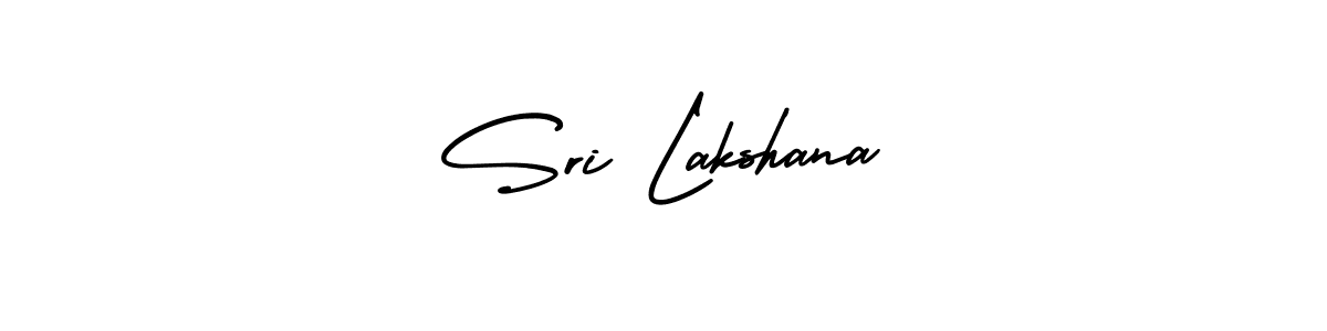 The best way (AmerikaSignatureDemo-Regular) to make a short signature is to pick only two or three words in your name. The name Sri Lakshana include a total of six letters. For converting this name. Sri Lakshana signature style 3 images and pictures png