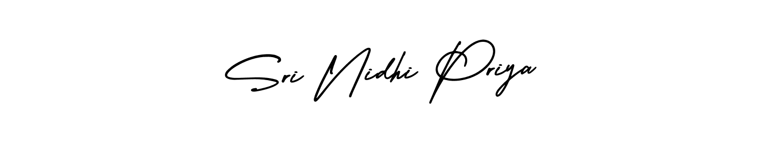 Also we have Sri Nidhi Priya name is the best signature style. Create professional handwritten signature collection using AmerikaSignatureDemo-Regular autograph style. Sri Nidhi Priya signature style 3 images and pictures png