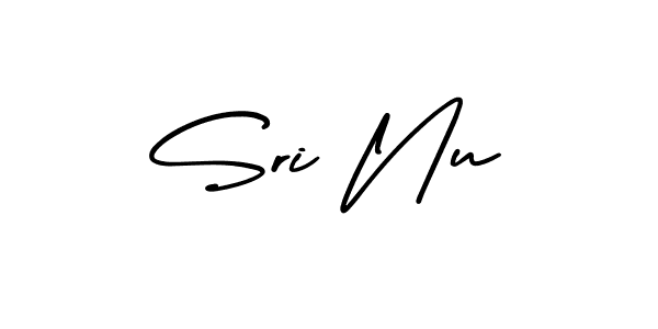 Use a signature maker to create a handwritten signature online. With this signature software, you can design (AmerikaSignatureDemo-Regular) your own signature for name Sri Nu. Sri Nu signature style 3 images and pictures png