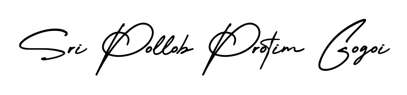 Stand out with a creative autograph for Sri Pollob Protim Gogoi. The AmerikaSignatureDemo-Regular styling blends modern aesthetics with classic signature flourishes. Sri Pollob Protim Gogoi signature style 3 images and pictures png