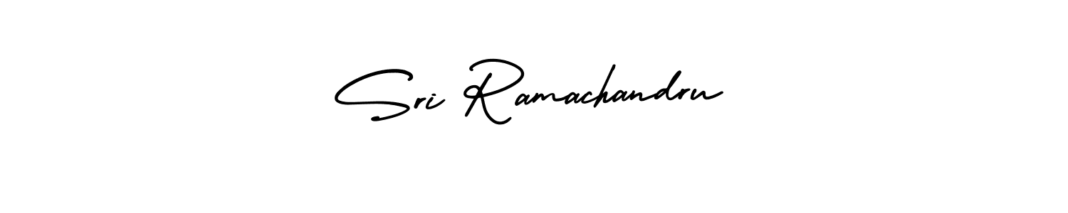 You should practise on your own different ways (AmerikaSignatureDemo-Regular) to write your name (Sri Ramachandru) in signature. don't let someone else do it for you. Sri Ramachandru signature style 3 images and pictures png