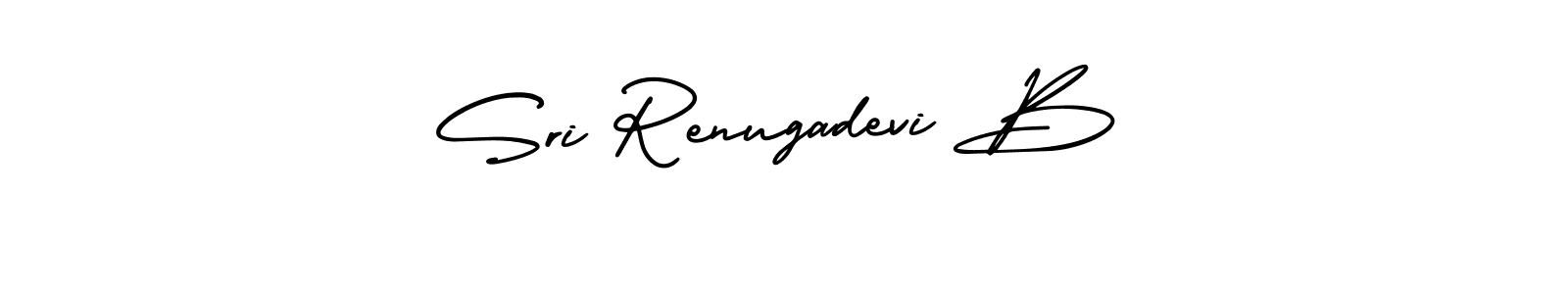 Make a beautiful signature design for name Sri Renugadevi B. With this signature (AmerikaSignatureDemo-Regular) style, you can create a handwritten signature for free. Sri Renugadevi B signature style 3 images and pictures png