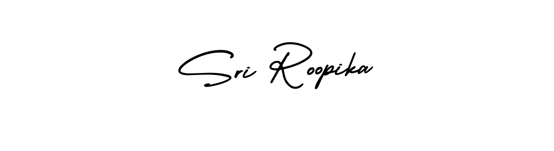 It looks lik you need a new signature style for name Sri Roopika. Design unique handwritten (AmerikaSignatureDemo-Regular) signature with our free signature maker in just a few clicks. Sri Roopika signature style 3 images and pictures png