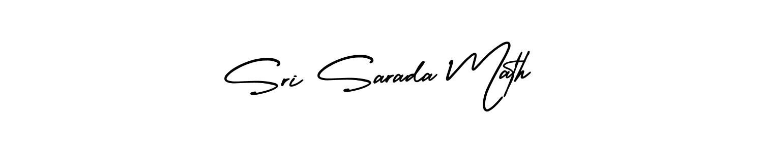 How to make Sri Sarada Math signature? AmerikaSignatureDemo-Regular is a professional autograph style. Create handwritten signature for Sri Sarada Math name. Sri Sarada Math signature style 3 images and pictures png