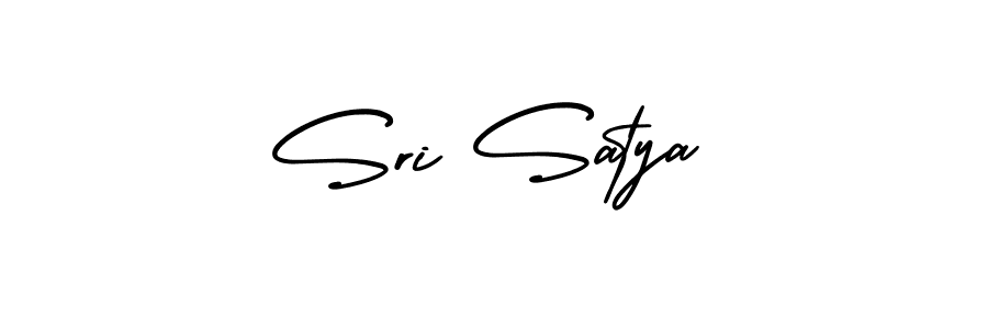 It looks lik you need a new signature style for name Sri Satya. Design unique handwritten (AmerikaSignatureDemo-Regular) signature with our free signature maker in just a few clicks. Sri Satya signature style 3 images and pictures png