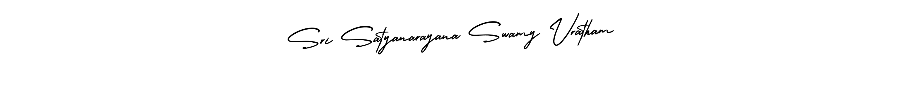 Make a beautiful signature design for name Sri Satyanarayana Swamy Vratham. With this signature (AmerikaSignatureDemo-Regular) style, you can create a handwritten signature for free. Sri Satyanarayana Swamy Vratham signature style 3 images and pictures png