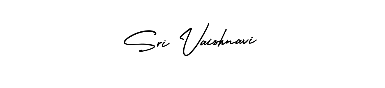 You should practise on your own different ways (AmerikaSignatureDemo-Regular) to write your name (Sri Vaishnavi) in signature. don't let someone else do it for you. Sri Vaishnavi signature style 3 images and pictures png