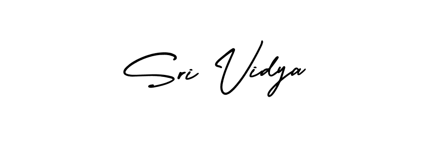 Sri Vidya stylish signature style. Best Handwritten Sign (AmerikaSignatureDemo-Regular) for my name. Handwritten Signature Collection Ideas for my name Sri Vidya. Sri Vidya signature style 3 images and pictures png