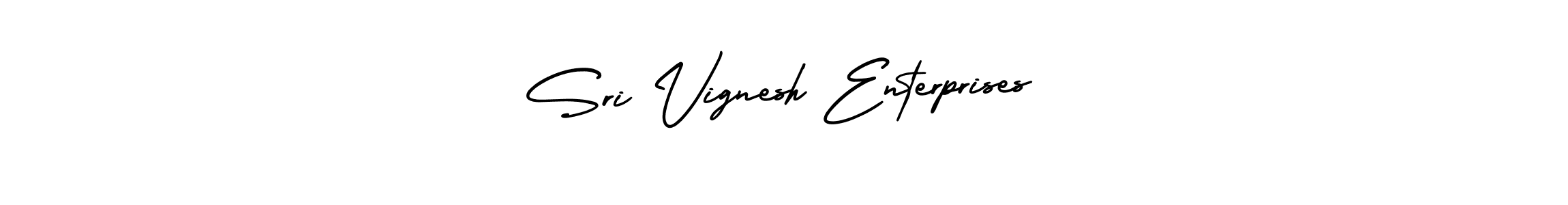 Use a signature maker to create a handwritten signature online. With this signature software, you can design (AmerikaSignatureDemo-Regular) your own signature for name Sri Vignesh Enterprises. Sri Vignesh Enterprises signature style 3 images and pictures png