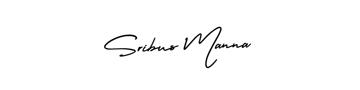 The best way (AmerikaSignatureDemo-Regular) to make a short signature is to pick only two or three words in your name. The name Sribus Manna include a total of six letters. For converting this name. Sribus Manna signature style 3 images and pictures png