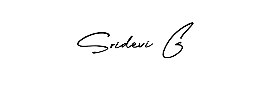 How to make Sridevi G signature? AmerikaSignatureDemo-Regular is a professional autograph style. Create handwritten signature for Sridevi G name. Sridevi G signature style 3 images and pictures png