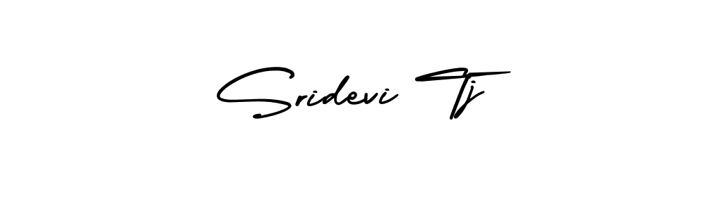 How to make Sridevi Tj signature? AmerikaSignatureDemo-Regular is a professional autograph style. Create handwritten signature for Sridevi Tj name. Sridevi Tj signature style 3 images and pictures png