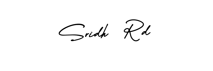 The best way (AmerikaSignatureDemo-Regular) to make a short signature is to pick only two or three words in your name. The name Sridh  Rd include a total of six letters. For converting this name. Sridh  Rd signature style 3 images and pictures png