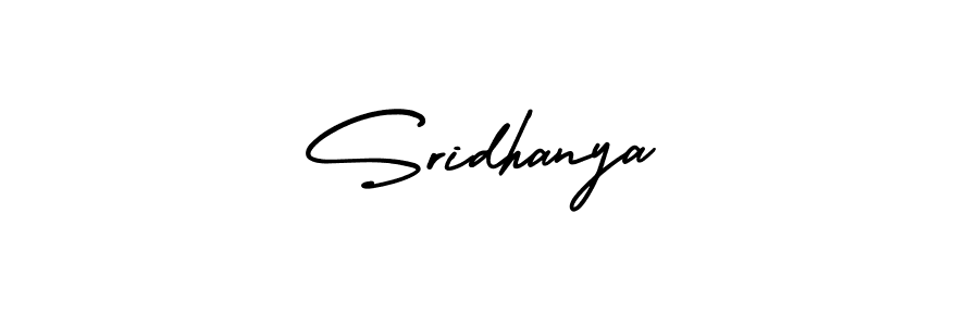 How to make Sridhanya signature? AmerikaSignatureDemo-Regular is a professional autograph style. Create handwritten signature for Sridhanya name. Sridhanya signature style 3 images and pictures png