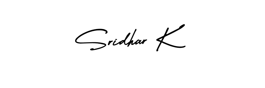 This is the best signature style for the Sridhar K name. Also you like these signature font (AmerikaSignatureDemo-Regular). Mix name signature. Sridhar K signature style 3 images and pictures png