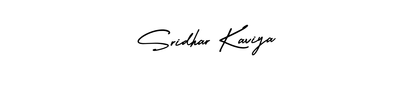 How to make Sridhar Kaviya signature? AmerikaSignatureDemo-Regular is a professional autograph style. Create handwritten signature for Sridhar Kaviya name. Sridhar Kaviya signature style 3 images and pictures png