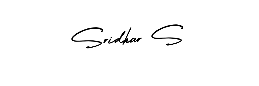 The best way (AmerikaSignatureDemo-Regular) to make a short signature is to pick only two or three words in your name. The name Sridhar S include a total of six letters. For converting this name. Sridhar S signature style 3 images and pictures png