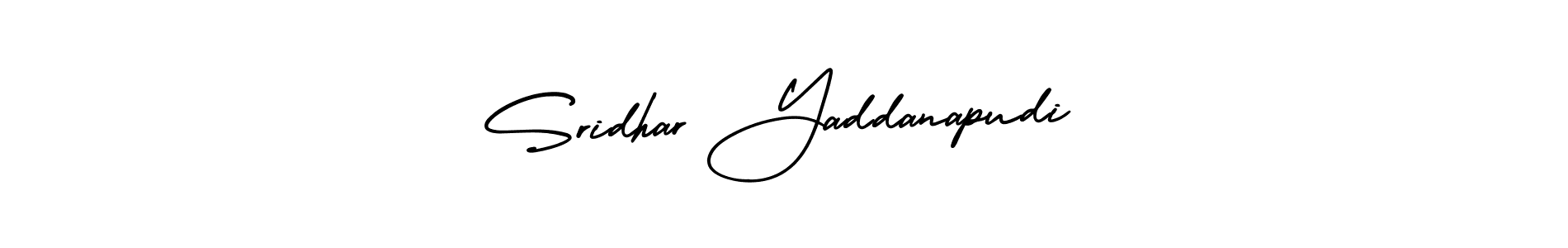 How to make Sridhar Yaddanapudi signature? AmerikaSignatureDemo-Regular is a professional autograph style. Create handwritten signature for Sridhar Yaddanapudi name. Sridhar Yaddanapudi signature style 3 images and pictures png