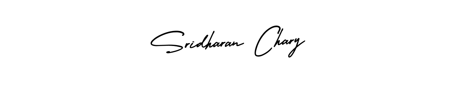 Sridharan Chary stylish signature style. Best Handwritten Sign (AmerikaSignatureDemo-Regular) for my name. Handwritten Signature Collection Ideas for my name Sridharan Chary. Sridharan Chary signature style 3 images and pictures png