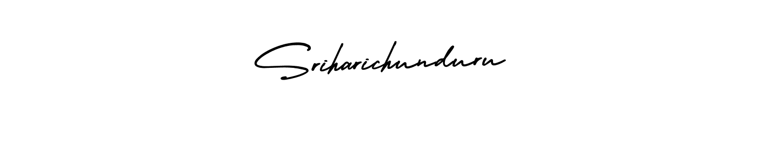 How to Draw Sriharichunduru signature style? AmerikaSignatureDemo-Regular is a latest design signature styles for name Sriharichunduru. Sriharichunduru signature style 3 images and pictures png