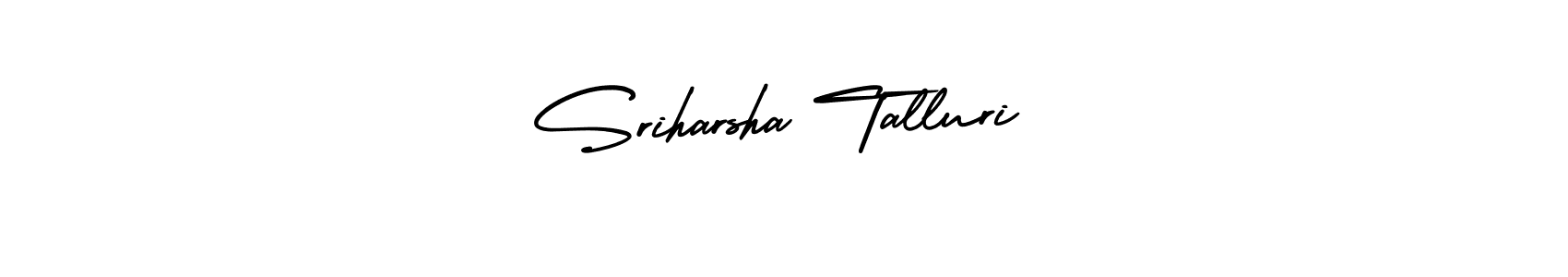 Use a signature maker to create a handwritten signature online. With this signature software, you can design (AmerikaSignatureDemo-Regular) your own signature for name Sriharsha Talluri. Sriharsha Talluri signature style 3 images and pictures png