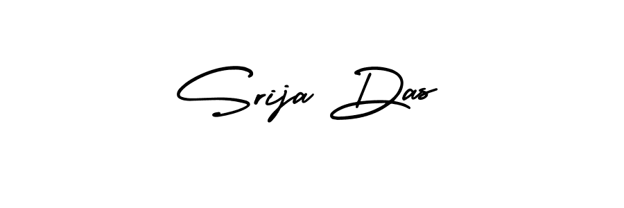 How to make Srija Das name signature. Use AmerikaSignatureDemo-Regular style for creating short signs online. This is the latest handwritten sign. Srija Das signature style 3 images and pictures png