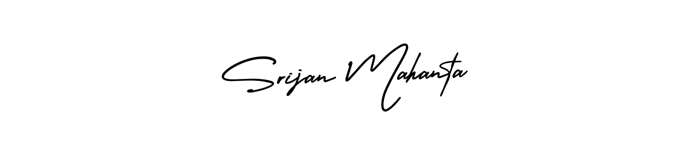 It looks lik you need a new signature style for name Srijan Mahanta. Design unique handwritten (AmerikaSignatureDemo-Regular) signature with our free signature maker in just a few clicks. Srijan Mahanta signature style 3 images and pictures png