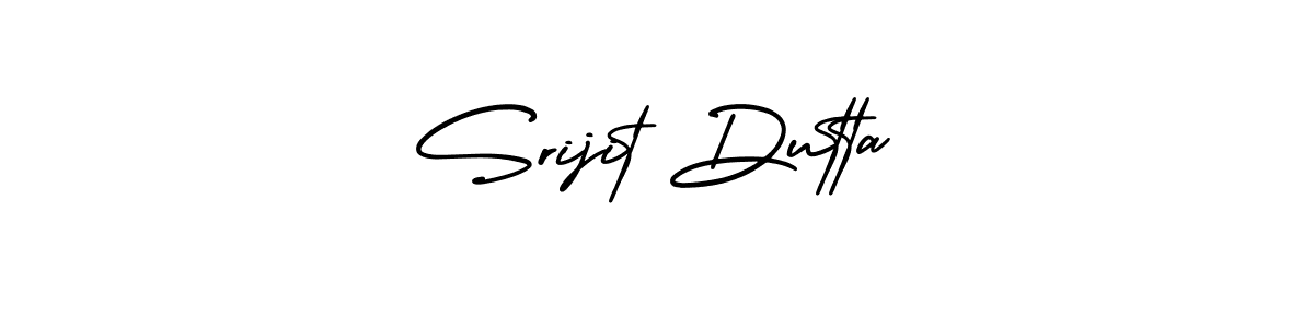 The best way (AmerikaSignatureDemo-Regular) to make a short signature is to pick only two or three words in your name. The name Srijit Dutta include a total of six letters. For converting this name. Srijit Dutta signature style 3 images and pictures png