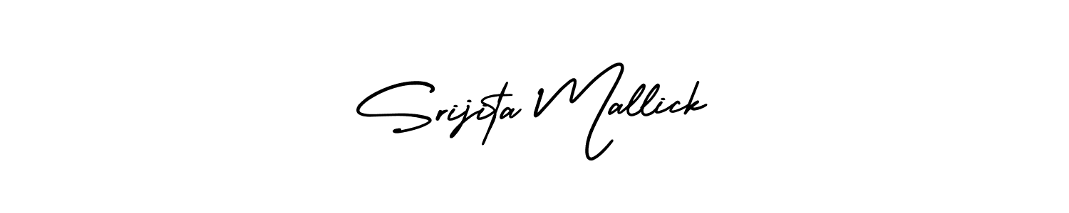 Best and Professional Signature Style for Srijita Mallick. AmerikaSignatureDemo-Regular Best Signature Style Collection. Srijita Mallick signature style 3 images and pictures png