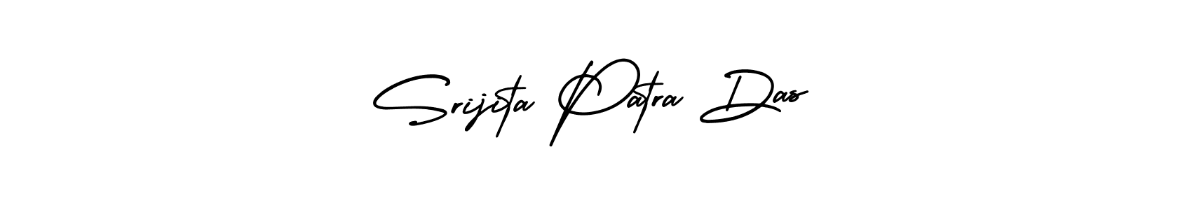 You should practise on your own different ways (AmerikaSignatureDemo-Regular) to write your name (Srijita Patra Das) in signature. don't let someone else do it for you. Srijita Patra Das signature style 3 images and pictures png