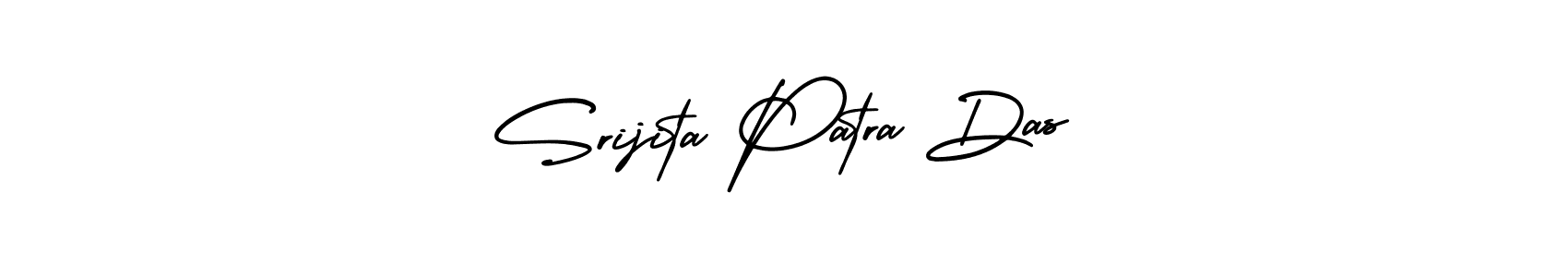 You should practise on your own different ways (AmerikaSignatureDemo-Regular) to write your name (Srijita Patra Das) in signature. don't let someone else do it for you. Srijita Patra Das signature style 3 images and pictures png