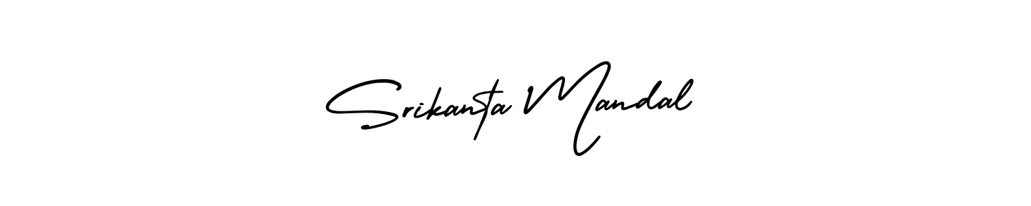 Make a beautiful signature design for name Srikanta Mandal. With this signature (AmerikaSignatureDemo-Regular) style, you can create a handwritten signature for free. Srikanta Mandal signature style 3 images and pictures png