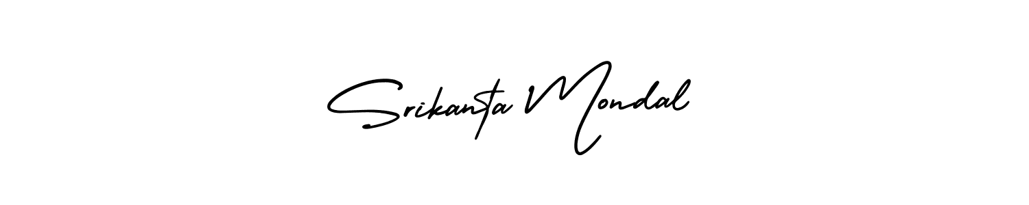 Create a beautiful signature design for name Srikanta Mondal. With this signature (AmerikaSignatureDemo-Regular) fonts, you can make a handwritten signature for free. Srikanta Mondal signature style 3 images and pictures png