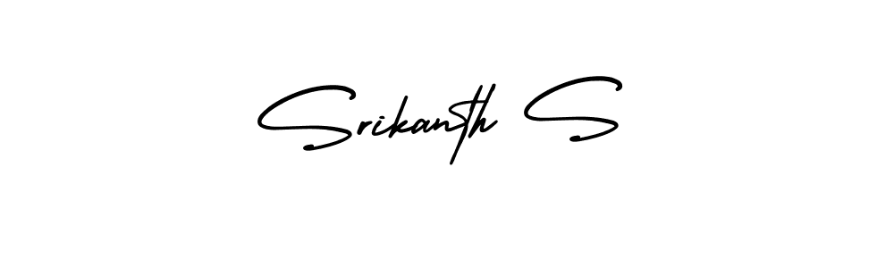 AmerikaSignatureDemo-Regular is a professional signature style that is perfect for those who want to add a touch of class to their signature. It is also a great choice for those who want to make their signature more unique. Get Srikanth S name to fancy signature for free. Srikanth S signature style 3 images and pictures png